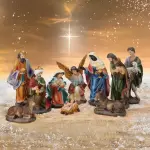Les 10 santons (hauteur 19 cm) de colette Les 10 santons (hauteur 19 cm) de colette