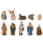 Les 10 santons (hauteur 19 cm) de colette