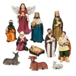 Les 11 petits santons (hauteur 7 cm) de sainte - louise Les 11 petits santons (hauteur 7 cm) de sainte - louise