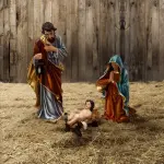 Les 3 grands santons (h93 cm) de luis Les 3 grands santons (h93 cm) de luis