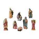 Les 8 santons (hauteur 9 cm) d'adlade