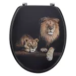 Abattant wc 18 pouces africa noir