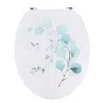 Abattant wc 18 pouces mdf aquarelle bleu