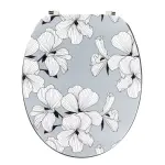 Abattant wc 18 pouces mdf ecrin gris