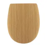 Abattant wc 18 pouces mdf faon chne beige