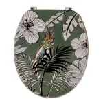 Abattant wc 18 pouces mdf jungle fever vert kaki