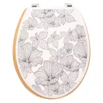 Abattant wc blackflora blanc