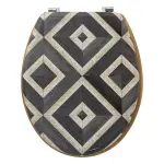 Abattant wc bois (36 x 42, 5 cm) canvas gris