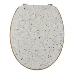 Abattant wc 18 pouces faon terrazzo