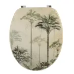 Abattant wc 18 pouces faon bois palmiers florida