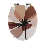 Abattant wc frein de chute 18 pouces mdf natural simplicity multicolore