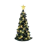 Accessoire lemax lumineux (h16, 5 cm) sapin de no�l enneig� blanc chaud