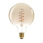 Ampoule lumineuse glode torsad� ambre