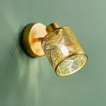 Applique murale m�tal (h10 cm) calathea dor�e