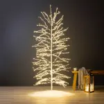 Arbre lumineux 1755 led (h180 cm) christmas luxe blanc et blanc chaud Arbre lumineux 1755 led (h180 cm) christmas luxe blanc et blanc chaud