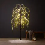 Arbre lumineux 600 led (h180 cm) bouleau enneig� blanc chaud