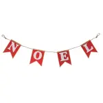 Banderole de nol en mtal (158 cm) rveillon rouge