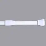 Barre de rideau de douche autobloquante (de 135 � 250 cm) blanc