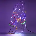 Bonhomme de neige 326 led (h90 cm) néon effet flash multicolore Bonhomme de neige 326 led (h90 cm) néon effet flash multicolore