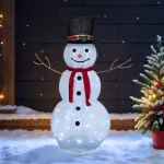 Bonhomme de neige lumineux 100 led (h120 cm) stan blanc froid Bonhomme de neige lumineux 100 led (h120 cm) stan blanc froid