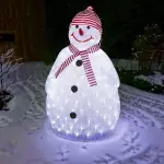Bonhomme de neige lumineux 160 led (h80 cm) topek blanc froid