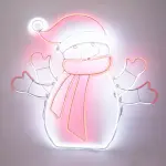 Bonhomme de neige lumineux 588 led (h61 cm) n�on moov light multicolore