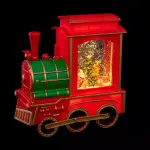 Boule à neige lumineuse à piles (21 x h22 cm) train express Boule à neige lumineuse à piles (21 x h22 cm) train express