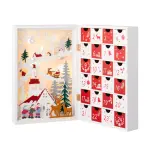 Calendrier de l'avent lumineux � remplir paysage de no�l enchant�