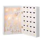 Calendrier de l'avent lumineux  remplir paysage de nol nordique