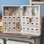 Calendrier de l'avent � remplir (h30 cm) scandinavie blanc