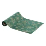 Chemin de table (300 x 28 cm) cristaux paillets vert