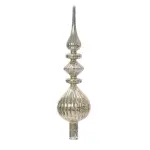 Cimier de sapin en verre lyrique argent