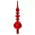 Cimier de sapin en verre lyrique rouge