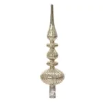 Cimier de sapin en verre romantique argent Cimier de sapin en verre romantique argent