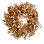 Couronne de nol (d50 cm) majesty or cuivr