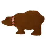 Coussin de no�l bouclette (65 x 37 cm) ours polaire marron