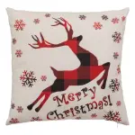 Coussin de noël carré (40 cm) merry christmas beige Coussin de noël carré (40 cm) merry christmas beige