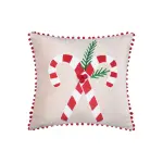 Coussin de nol carr velours (45 x 45 cm) lucien rouge