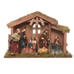 Crche de nol complte (h21 cm) saint - daniel