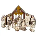 Crche de nol complte (h25 cm) sainte - nathalie