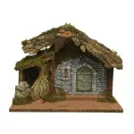 Cr�che de no�l lumineuse vide (h27 cm) saint - edouard