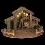 Crèche de noël vide et lumineuse (h22 cm) saint - grégoire Crèche de noël vide et lumineuse (h22 cm) saint - grégoire