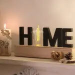 D�coration lettres lumineuses led home noir