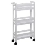 Desserte  roulettes 3 niveaux (40 x 15 x 75 cm) colorama blanc