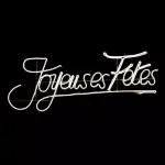 Enseigne lumineuse joyeuses fêtes 1080 led (120 x h45 cm) blanc chaud Enseigne lumineuse joyeuses fêtes 1080 led (120 x h45 cm) blanc chaud