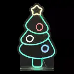 Enseigne lumineuse usb (h40 cm) néon sapin de noël multicolore Enseigne lumineuse usb (h40 cm) néon sapin de noël multicolore