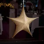 Etoile de nol  suspendre (d180 cm) christmas or