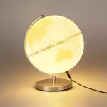 Globe terrestre lumineux (h31 cm) map monde blanc Globe terrestre lumineux (h31 cm) map monde blanc