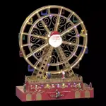 Grande roue lumineuse et musicale visage