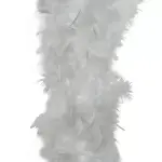 Guirlande boa en plumes (184 cm) deluxe blanc
